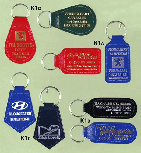 K1 Leather Keyrings